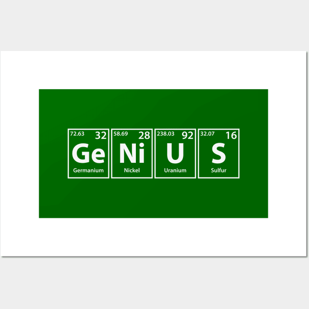 Genius Elements Spelling Wall Art by cerebrands